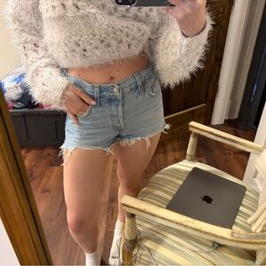 Levi's Light Blue Jean Shorts